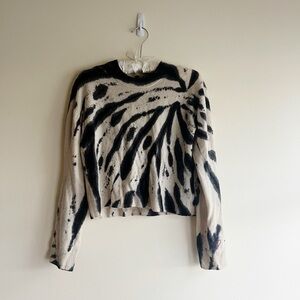 525 America Cashmere Tie Dye Crew Neck Sweater Small